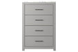 Cottonburg Light Gray/White Chest of Drawers - Gate FurnitureChest