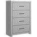Cottonburg Light Gray/White Chest of Drawers - Gate FurnitureChest