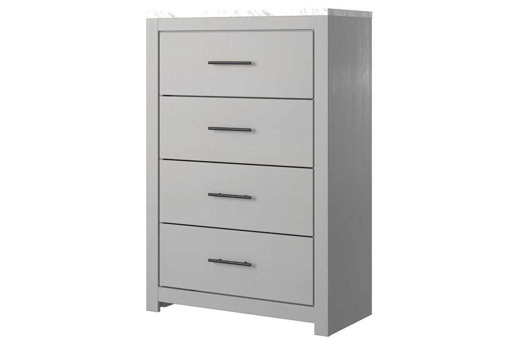 Cottonburg Light Gray/White Chest of Drawers - Gate FurnitureChest