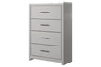 Cottonburg Light Gray/White Chest of Drawers - Gate FurnitureChest