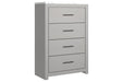 Cottonburg Light Gray/White Chest of Drawers - Gate FurnitureChest