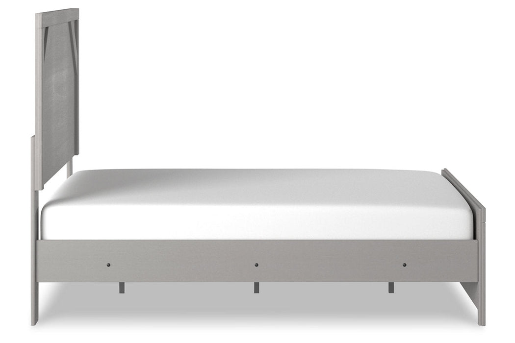 Cottonburg Light Gray/White Full Panel Bed - Gate FurnitureFull Bed