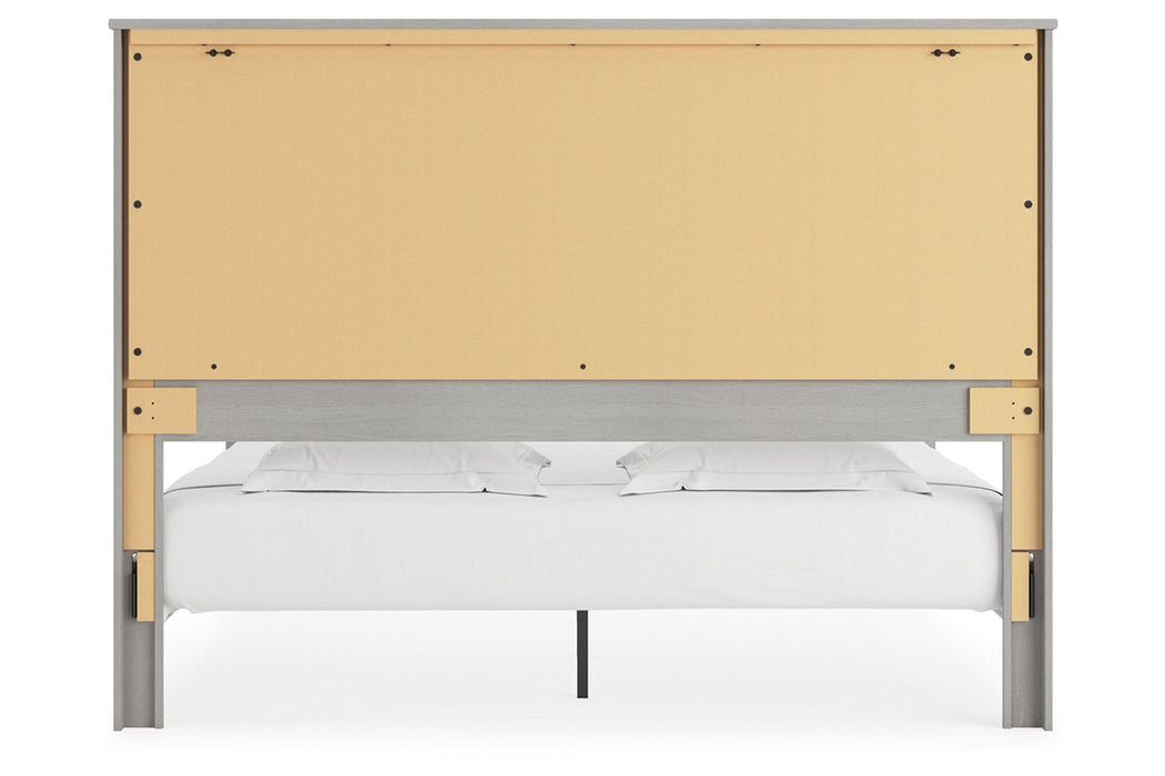 Cottonburg Light Gray/White King Panel Bed - Gate FurnitureKing Bed