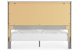 Cottonburg Light Gray/White King Panel Bed - Gate FurnitureKing Bed