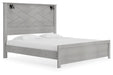 Cottonburg Light Gray/White King Panel Bed - Gate FurnitureKing Bed