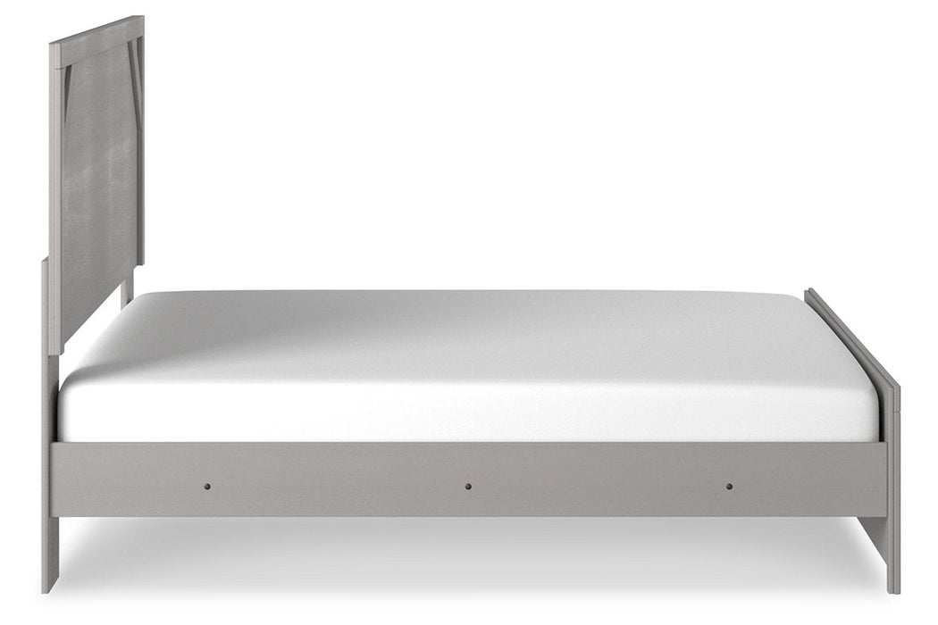 Cottonburg Light Gray/White King Panel Bed - Gate FurnitureKing Bed