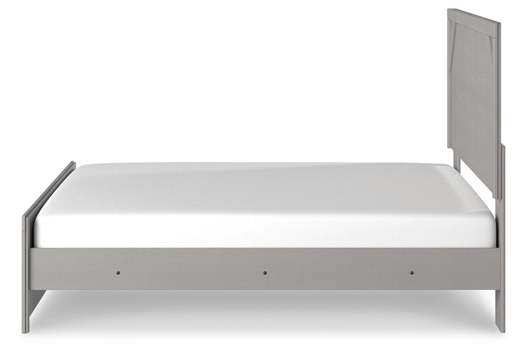 Cottonburg Light Gray/White King Panel Bed - Gate FurnitureKing Bed