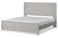 Cottonburg Light Gray/White King Panel Bed - Gate FurnitureKing Bed