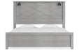 Cottonburg Light Gray/White King Panel Bed - Gate FurnitureKing Bed