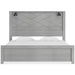 Cottonburg Light Gray/White Lighted Panel Bedroom Set - Gate FurnitureBedroom Set
