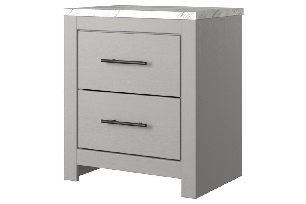 Cottonburg Light Gray/White Nightstand - Gate FurnitureNightstand