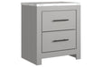 Cottonburg Light Gray/White Nightstand - Gate FurnitureNightstand