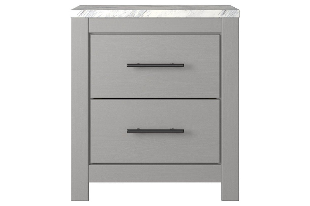 Cottonburg Light Gray/White Nightstand - Gate FurnitureNightstand