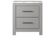 Cottonburg Light Gray/White Nightstand - Gate FurnitureNightstand