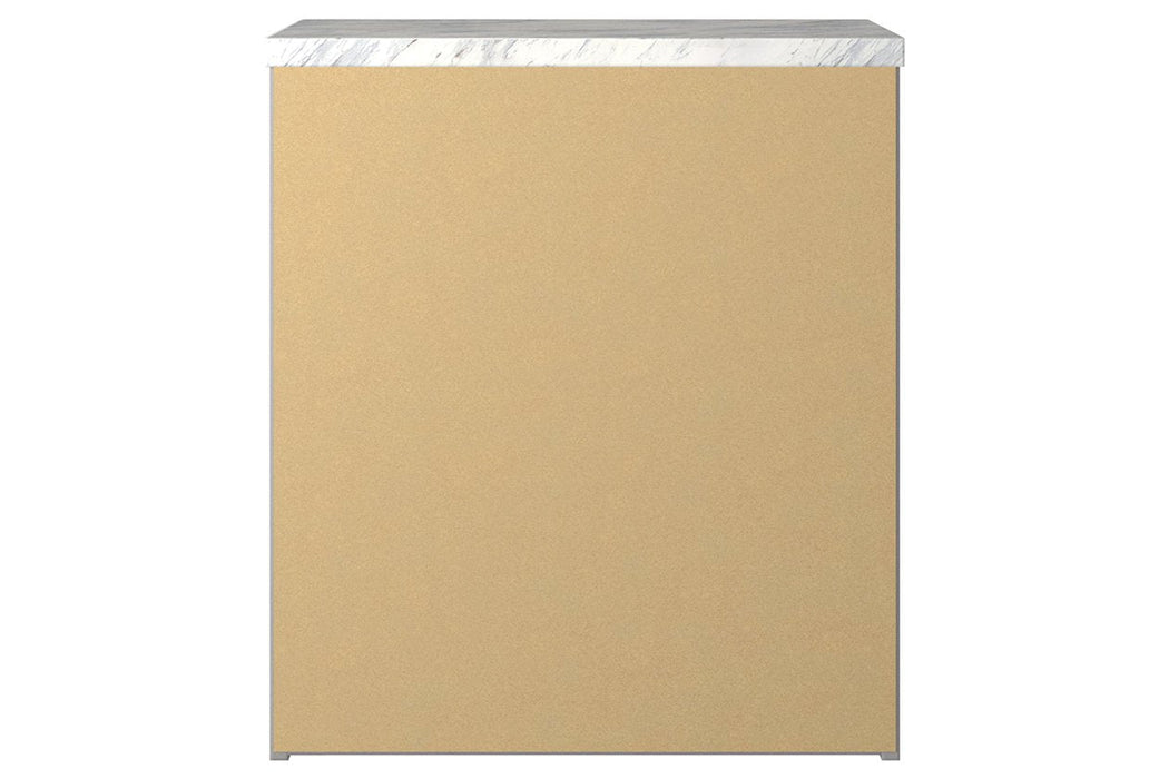 Cottonburg Light Gray/White Nightstand - Gate FurnitureNightstand