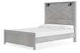 Cottonburg Light Gray/White Queen Panel Bed - Gate FurnitureQueen Bed