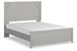 Cottonburg Light Gray/White Queen Panel Bed - Gate FurnitureQueen Bed