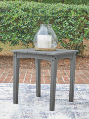 Cove Beach Gray Outdoor End Table - PCP803-702