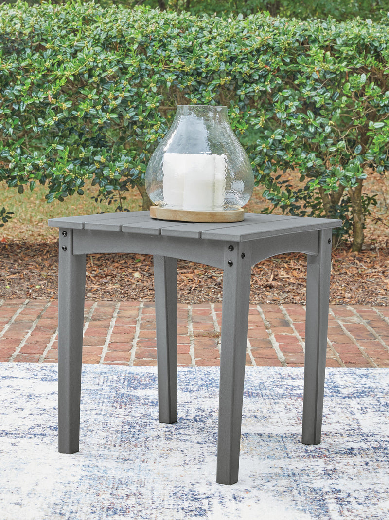 Cove Beach Gray Outdoor End Table - PCP803-702