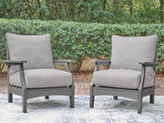Cove Beach Gray Outdoor Lounge Chair with Cushion - PCP803-820