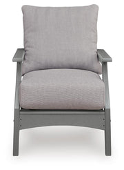 Cove Beach Gray Outdoor Lounge Chair with Cushion - PCP803-820