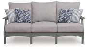 Cove Beach Gray Outdoor Sofa with Cushion - PCP803-838