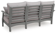 Cove Beach Gray Outdoor Sofa with Cushion - PCP803-838