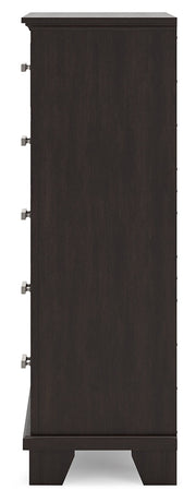 Covetown Dark Brown Chest of Drawers - B441-46