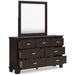 Covetown Dark Brown Panel Bedroom Set - Gate FurnitureBedroom Set