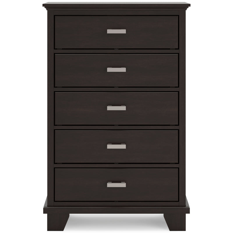 Covetown Dark Brown Panel Bedroom Set - Lara FurnitureBedroom Set