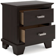 Covetown Dark Brown Panel Bedroom Set - Lara FurnitureBedroom Set