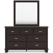 Covetown Dark Brown Panel Bedroom Set - Lara FurnitureBedroom Set