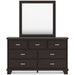 Covetown Dark Brown Panel Bedroom Set - Gate FurnitureBedroom Set