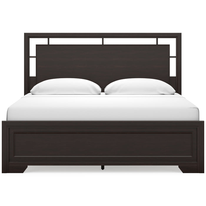 Covetown Dark Brown Panel Bedroom Set - Gate FurnitureBedroom Set