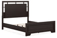 Covetown Dark Brown Queen Panel Bed - Gate FurnitureQueen Bed