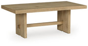Crendlin Light Brown Coffee Table - T537-1