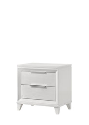 Cressida White Upholstered LED Panel Bedroom Set - Lara FurnitureBedroom Set
