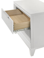 Cressida White Upholstered LED Panel Bedroom Set - Lara FurnitureBedroom Set