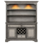 Cresswell 2-door 3-drawer Buffet and Hutch Weathered Taupe - 107455