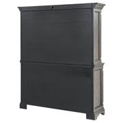 Cresswell 2-door 3-drawer Buffet and Hutch Weathered Taupe - 107455