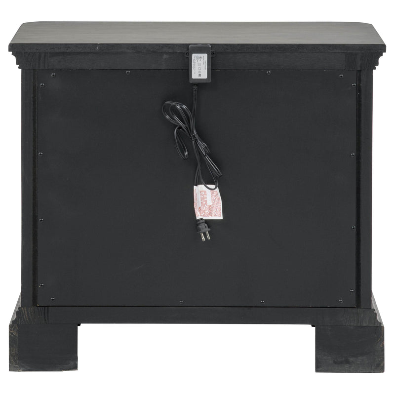 Cresswell 3-drawer Nightstand Bedside Table Weathered Taupe - 225142