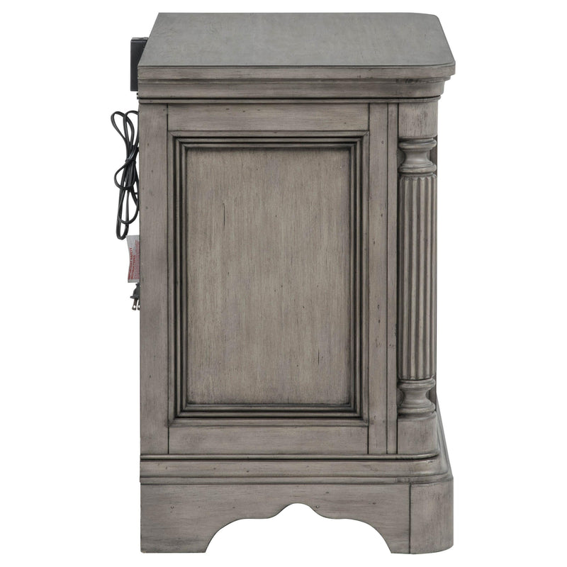 Cresswell 3-drawer Nightstand Bedside Table Weathered Taupe - 225142