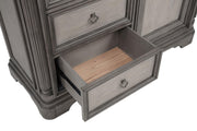 Cresswell 4-drawer Door Chest with Hidden Storage Weathered Taupe - 225147