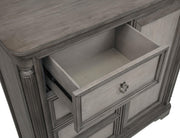 Cresswell 4-drawer Door Chest with Hidden Storage Weathered Taupe - 225147