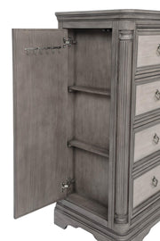 Cresswell 4-drawer Door Chest with Hidden Storage Weathered Taupe - 225147