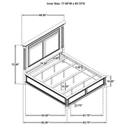 Cresswell 4-piece California King Bedroom Set Taupe - 225141KW-S4