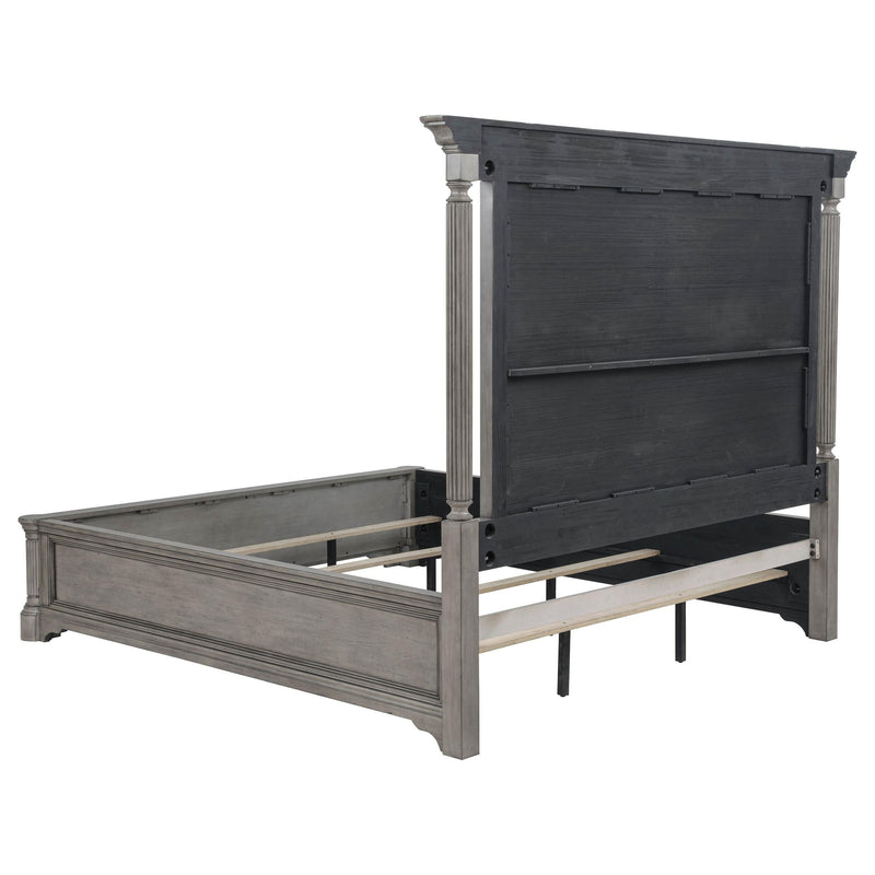 Cresswell 4-piece Eastern King Bedroom Set Weathered Taupe - 225141KE-S4