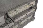 Cresswell 4-piece Eastern King Storage Bedroom Set Weathered Taupe - 225140KE-S4