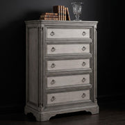 Cresswell 5-drawer Chest of Drawers Weathered Taupe - 225145