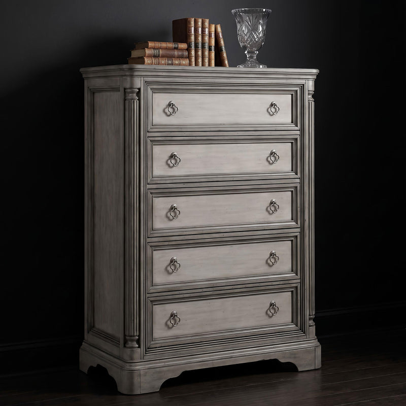 Cresswell 5-drawer Chest of Drawers Weathered Taupe - 225145